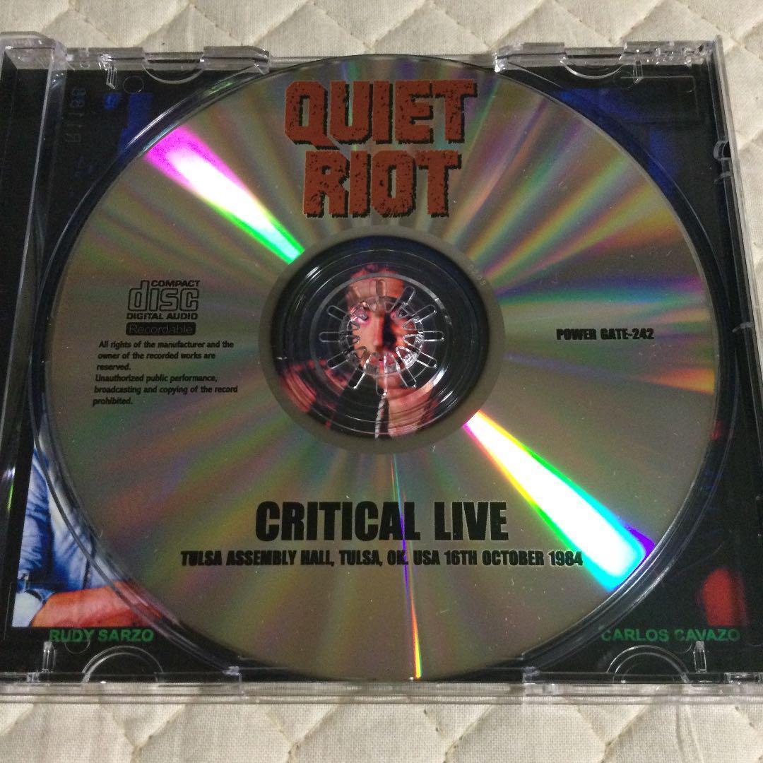 洋楽 QUIET RIOT/ CRITICAL LIVE/ Tulsa 1984