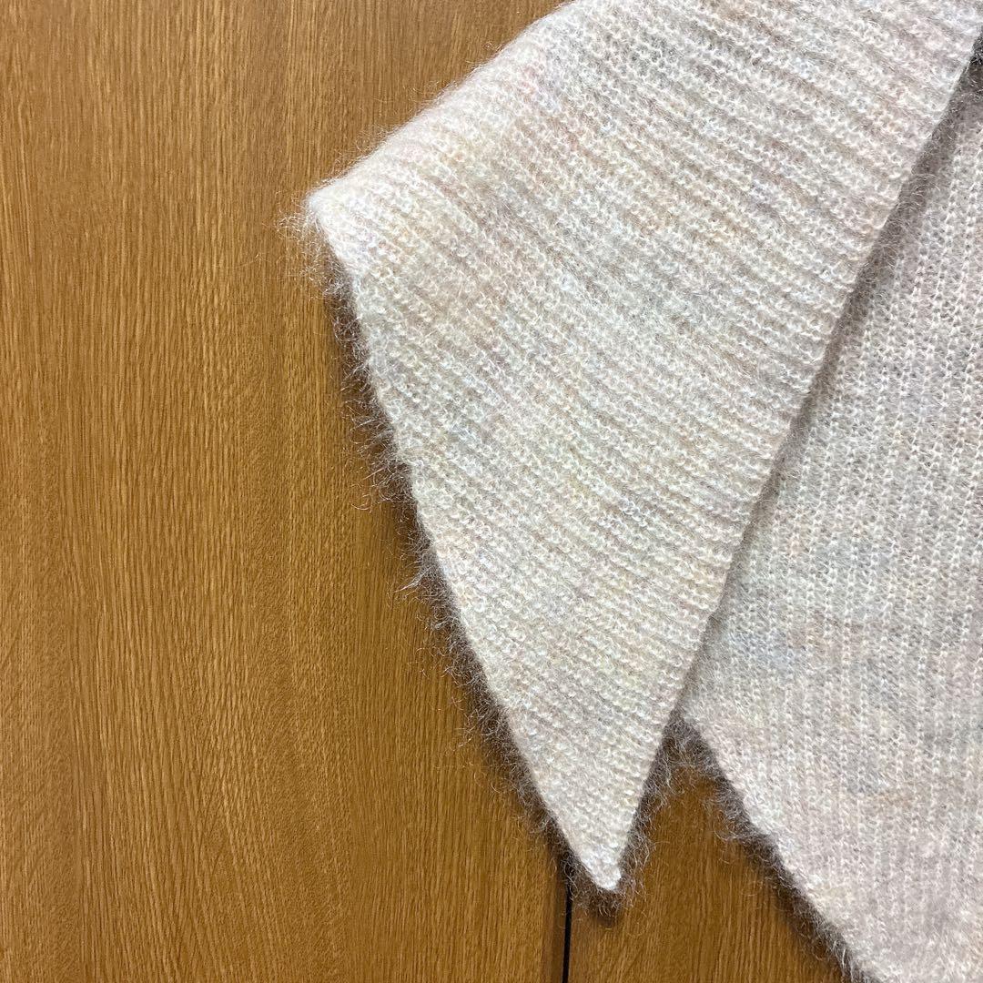 【Steven Alan】トライアングルニットストール_オフホワイト