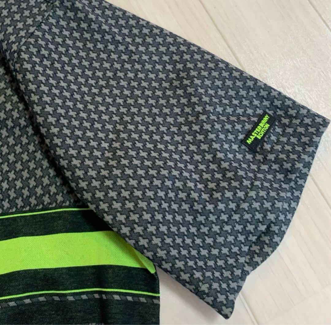 新品■18,700円【マスターバニー】5/L メンズ　半袖モックネック　シャツ
