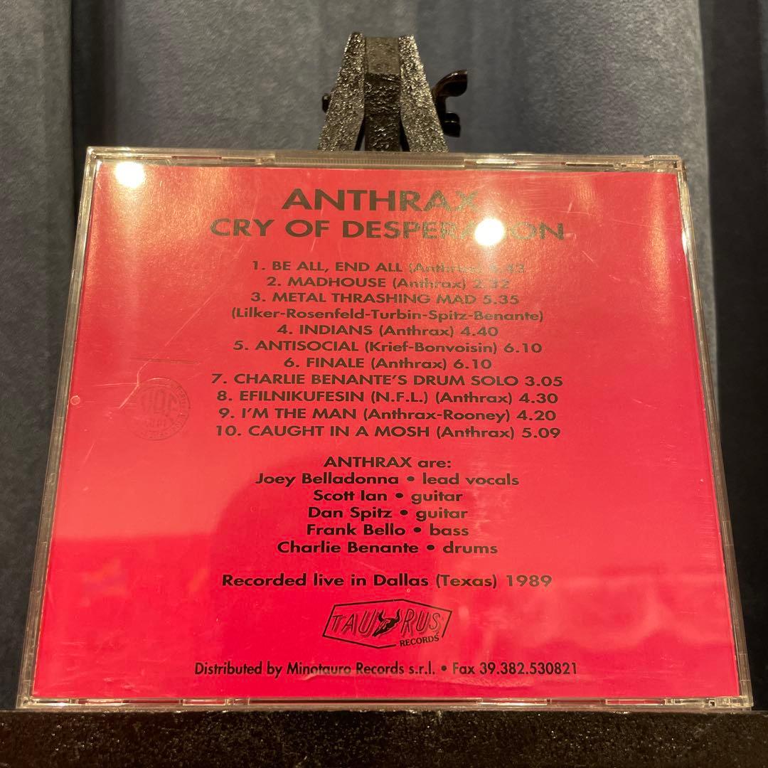 洋楽 ANTHRAX / CRY OF DESPERATION
