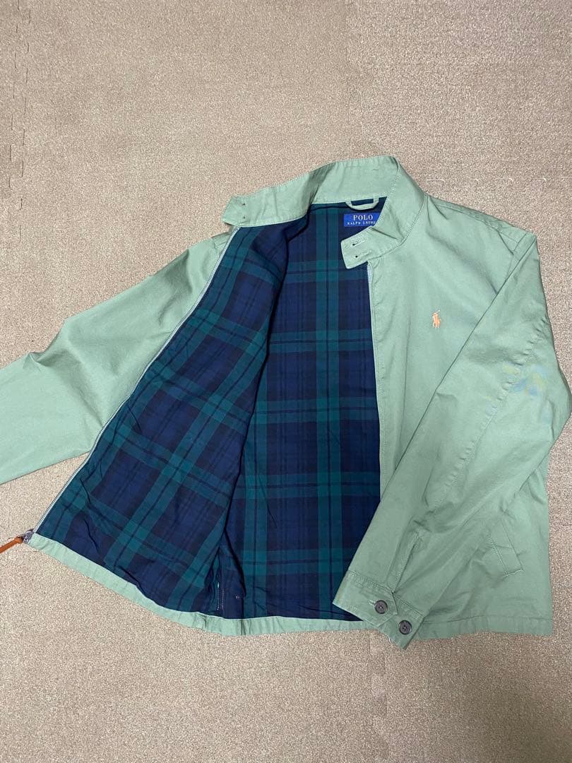 【美品】ラルフローレン　スイングトップ・ハリントンジャケット　グリーン