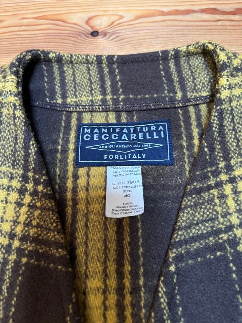 【美品】MANIFATTURA CECCARELLI ウールベスト 40